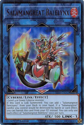 Salamangreat Balelynx (Ultra Rare) (SDSB-EN043) - Structure Deck: Soulburner 1st Edition
