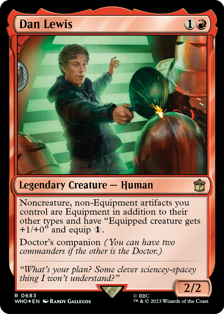 Dan Lewis (Surge Foil) (WHO-683) [Doctor Who] Foil