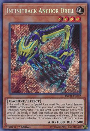 Infinitrack Anchor Drill (Secret Rare) (INCH-EN002) - The Infinity Chasers 1st Edition