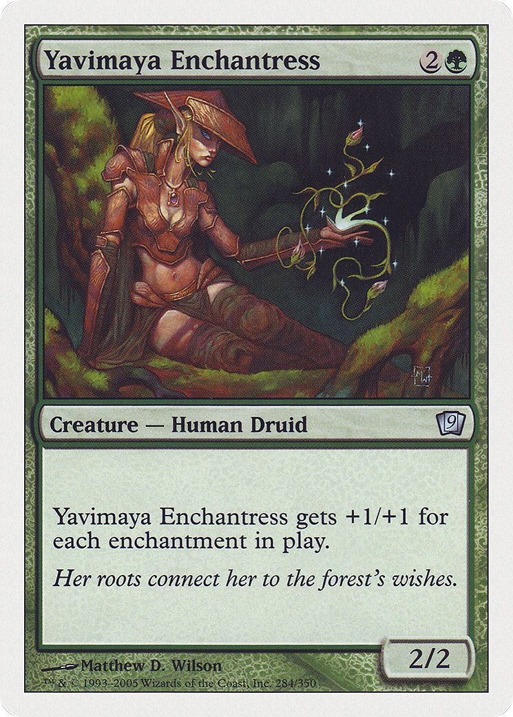 Yavimaya Enchantress (9ED-284) [9th Edition] Foil