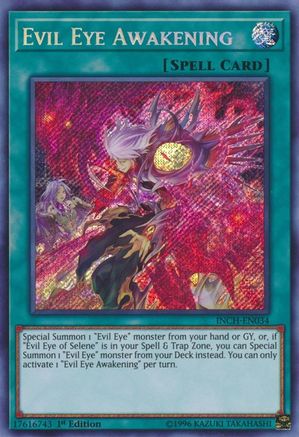 Evil Eye Awakening (Secret Rare) (INCH-EN034) - The Infinity Chasers 1st Edition