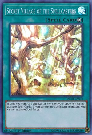Secret Village of the Spellcasters (Super Rare) (INCH-EN043) - The Infinity Chasers 1st Edition