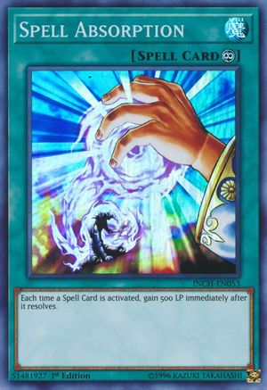 Spell Absorption (Super Rare) (INCH-EN053) - The Infinity Chasers 1st Edition