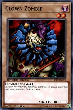 Clown Zombie (Common) (SBLS-EN029) - Speed Duel: Arena of Lost Souls 1st Edition