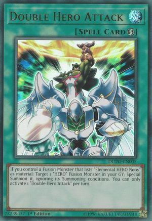 Double Hero Attack (Ultra Rare) (DUPO-EN005) - Duel Power Unlimited