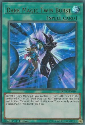 Dark Magic Twin Burst (Ultra Rare) (DUPO-EN018) - Duel Power Unlimited