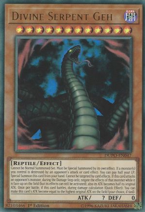 Divine Serpent Geh (Ultra Rare) (DUPO-EN047) - Duel Power Unlimited
