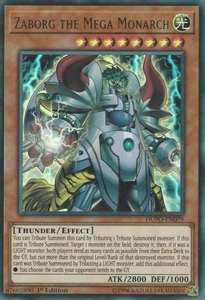 Zaborg the Mega Monarch (Ultra Rare) (DUPO-EN079) - Duel Power Unlimited