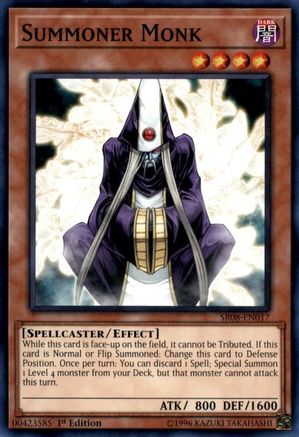 Summoner Monk (Common) (SR08-EN017) - Structure Deck: Order of the Spellcasters 1st Edition