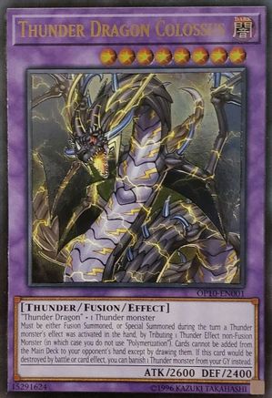 Thunder Dragon Colossus (Ultimate Rare) (OP10-EN001) - OTS Tournament Pack 10 Unlimited