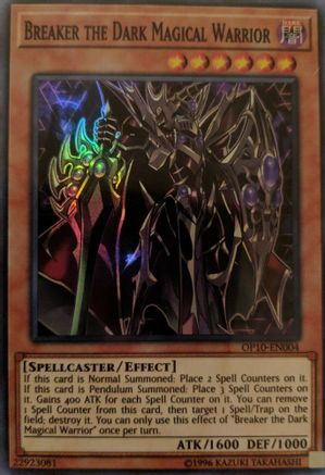 Breaker the Dark Magical Warrior (Super Rare) (OP10-EN004) - OTS Tournament Pack 10 Unlimited