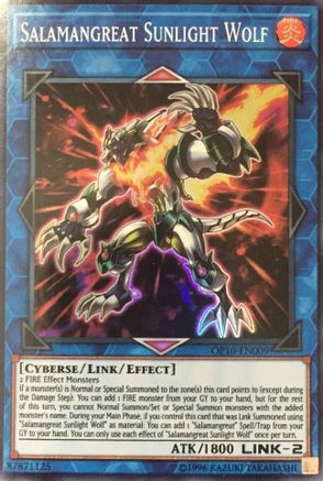Salamangreat Sunlight Wolf (Super Rare) (OP10-EN009) - OTS Tournament Pack 10 Unlimited