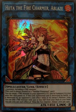 Hiita the Fire Charmer, Ablaze (Super Rare) (OP10-EN010) - OTS Tournament Pack 10 Unlimited