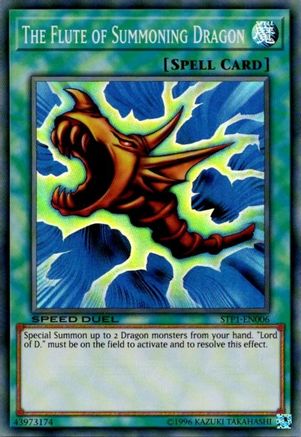 The Flute of Summoning Dragon (Super Rare) (STP1-EN006) - Speed Duel: Tournament Pack 1 Unlimited