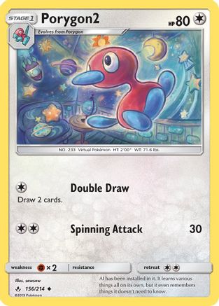 Porygon2 (156/214) [SM  Unbroken Bonds] - Uncommon