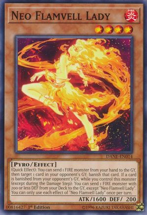 Neo Flamvell Lady (Common) (DANE-EN014) - Dark Neostorm 1st Edition