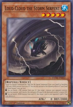 Loud Cloud the Storm Serpent (Common) (DANE-EN022) - Dark Neostorm Unlimited
