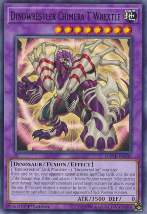 Dinowrestler Chimera T Wrextle (Common) (DANE-EN030) - Dark Neostorm 1st Edition