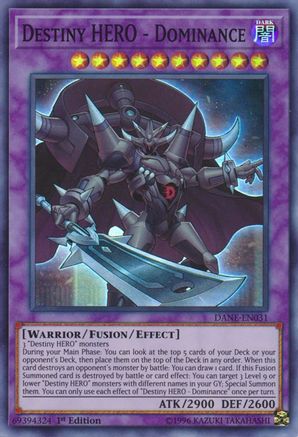 Destiny HERO - Dominance (Super Rare) (DANE-EN031) - Dark Neostorm Unlimited