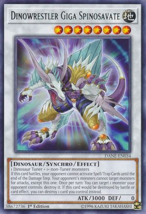 Dinowrestler Giga Spinosavate (Rare) (DANE-EN034) - Dark Neostorm Unlimited