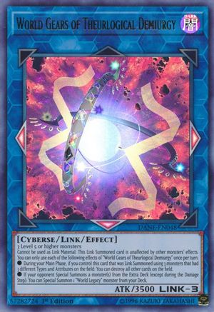 World Gears of Theurlogical Demiurgy (Ultra Rare) (DANE-EN048) - Dark Neostorm 1st Edition