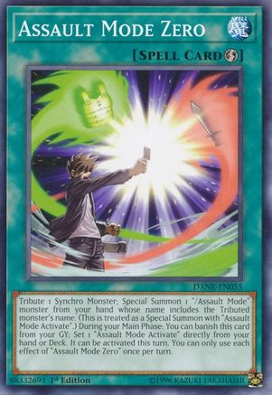 Assault Mode Zero (Common) (DANE-EN055) - Dark Neostorm 1st Edition