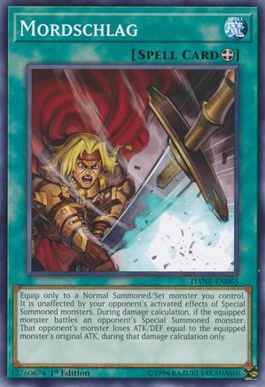 Mordschlag (Common) (DANE-EN065) - Dark Neostorm 1st Edition