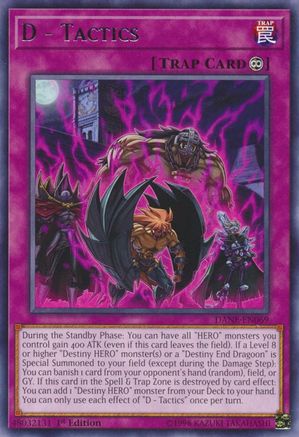 D - Tactics (Rare) (DANE-EN069) - Dark Neostorm 1st Edition