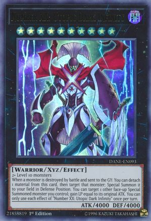 Number XX: Utopic Dark Infinity (Ultra Rare) (DANE-EN093) - Dark Neostorm 1st Edition