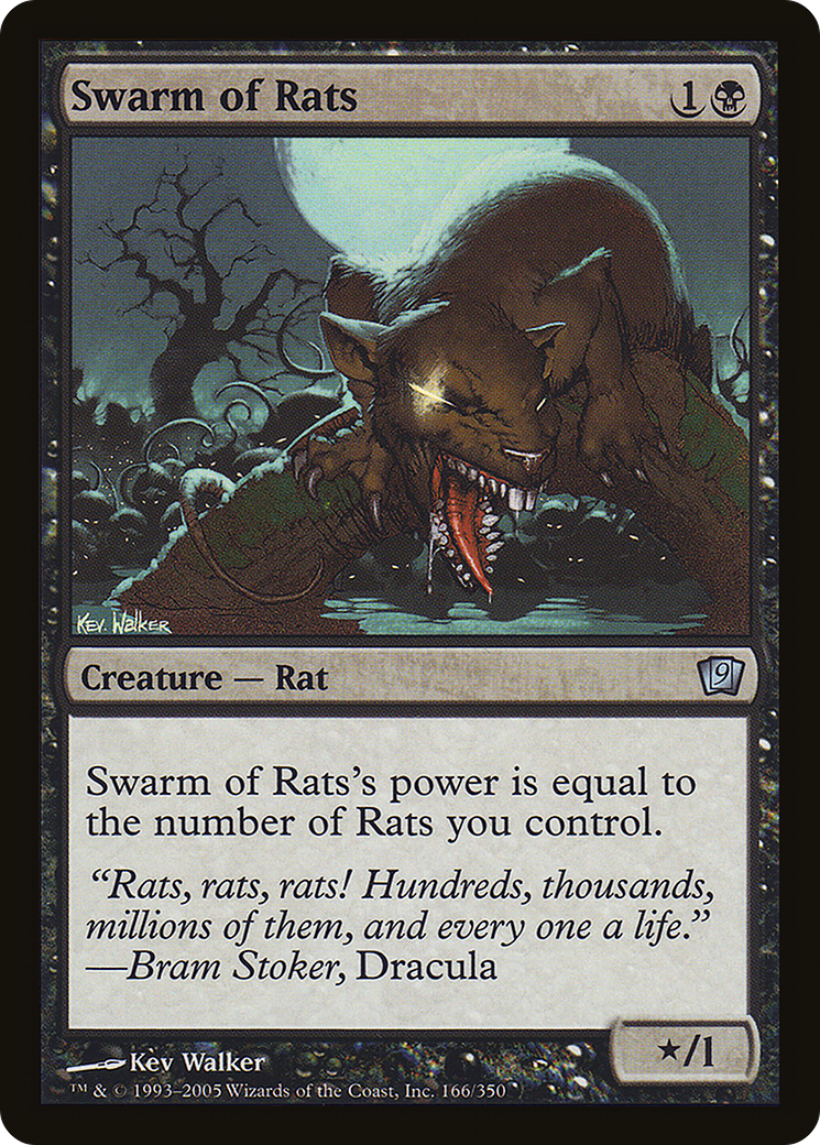 Swarm of Rats (9ED-166) [9th Edition] Foil