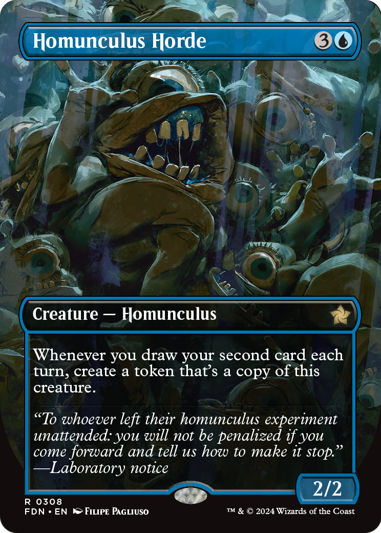 Homunculus Horde (Borderless) (FDN-308) [Foundations] Foil