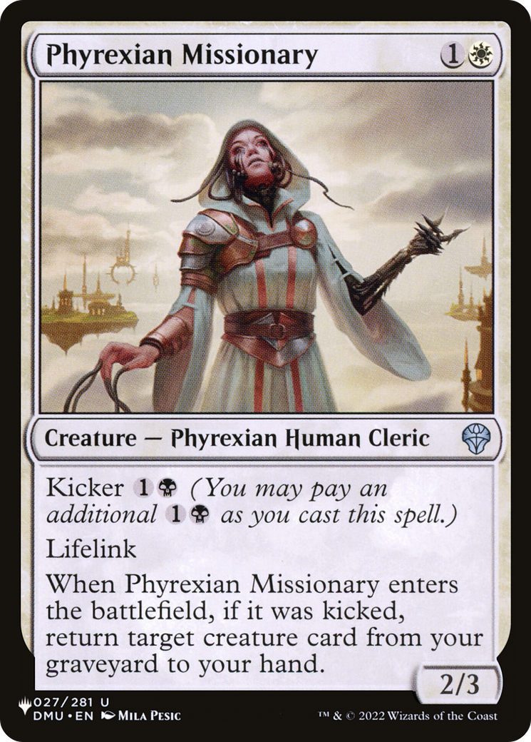 Phyrexian Missionary (LIST-027/281) [The List]