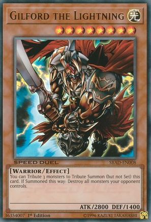 Gilford the Lightning (Ultra Rare) (SBAD-EN008) - Speed Duel: Attack from the Deep 1st Edition