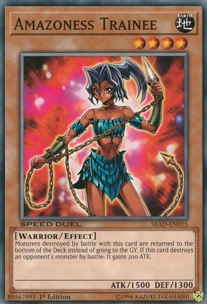 Amazoness Trainee (Common) (SBAD-EN015) - Speed Duel: Attack from the Deep 1st Edition