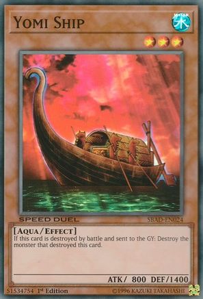 Yomi Ship (Super Rare) (SBAD-EN024) - Speed Duel: Attack from the Deep 1st Edition