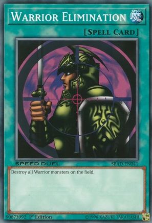 Warrior Elimination (Common) (SBAD-EN041) - Speed Duel: Attack from the Deep 1st Edition