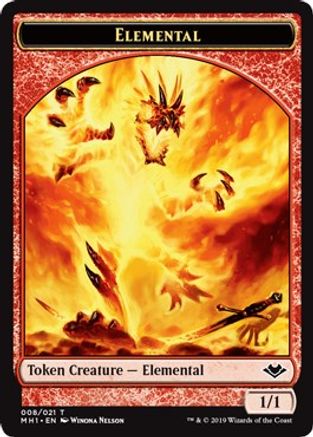 Elemental Token (008) - Foil [Modern Horizons]