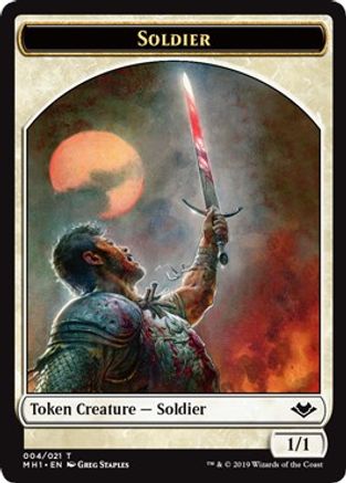 Soldier // Marit Lage Double-Sided Token (MH1-4 // 6) [Modern Horizons]