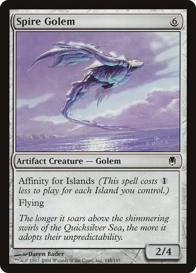 Spire Golem (DST-145) [Darksteel] Foil