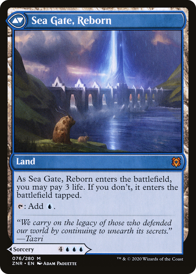 Sea Gate Restoration (ZNR-076) [Zendikar Rising] Foil
