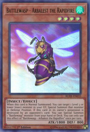 Battlewasp - Arbalest the Rapidfire (Ultra Rare) (BLHR-EN035) - Battles of Legend: Hero's Revenge 1st Edition