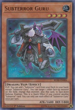 Subterror Guru (Ultra Rare) (BLHR-EN084) - Battles of Legend: Hero's Revenge 1st Edition