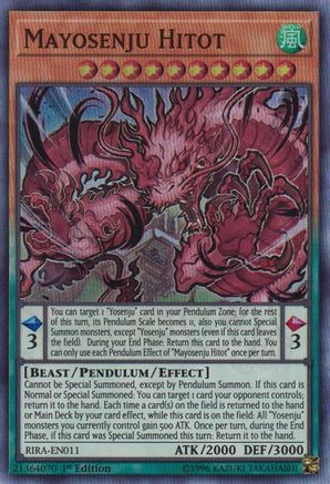 Mayosenju Hitot (Super Rare) (RIRA-EN011) - Rising Rampage 1st Edition