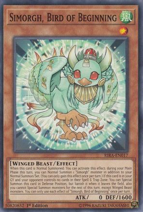 Simorgh, Bird of Beginning (Common) (RIRA-EN017) - Rising Rampage Unlimited