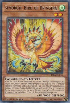 Simorgh, Bird of Bringing (Rare) (RIRA-EN018) - Rising Rampage Unlimited