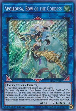 Apollousa, Bow of the Goddess (Secret Rare) (RIRA-EN048) - Rising Rampage 1st Edition