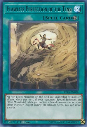 Flawless Perfection of the Tenyi (Rare) (RIRA-EN058) - Rising Rampage 1st Edition