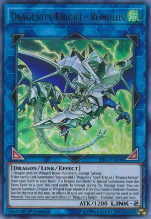 Dragunity Knight - Romulus (Ultra Rare) (RIRA-EN098) - Rising Rampage 1st Edition