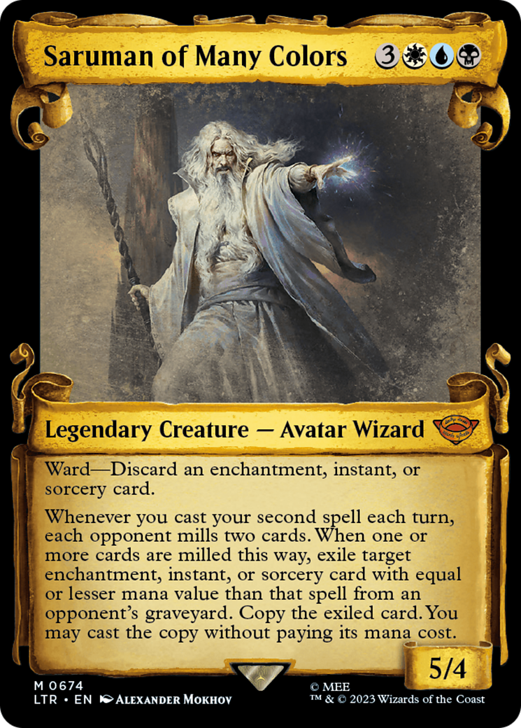 Saruman of Many Colors (Showcase Scrolls) (LTR-674) [The Lord of the Rings: Tales of Middle-earth]