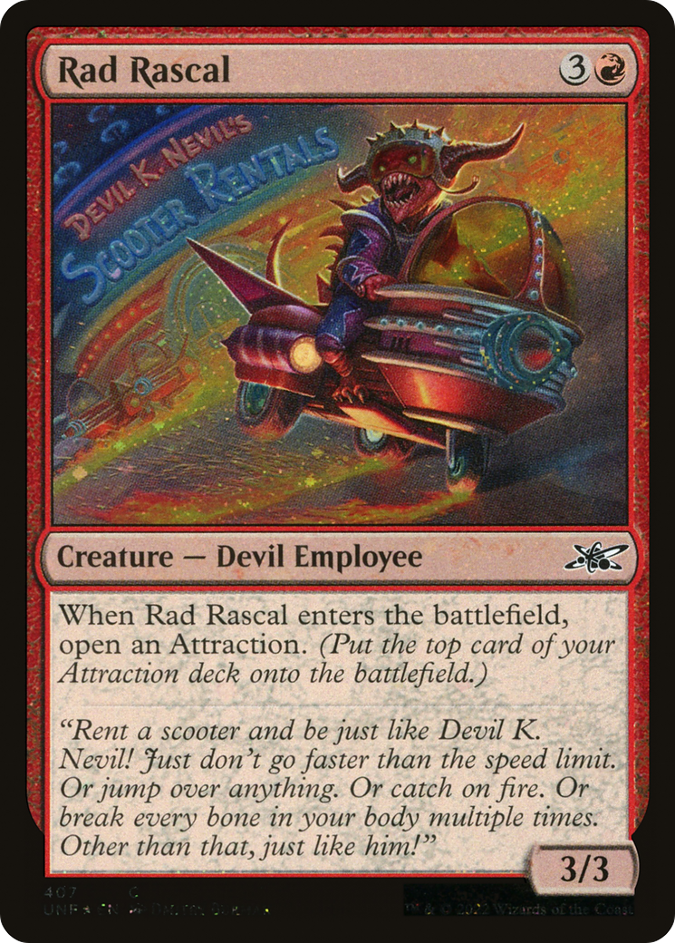 Rad Rascal (Galaxy Foil) (UNF-407) [Unfinity] Foil